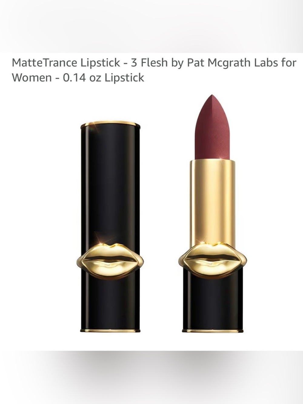 Pat McGrath MatteTrance Lipstick – Flesh 3 neutral brownish red.